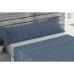 Prešívané obliečky bez výplne Alexandra House Living Vairy Modrá 150 cm posteľ 3 Kusy