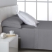 Set di Lenzuola Alexandra House Living Satén Grigio scuro Matrimoniale 3 Pezzi