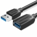 удлинительный USB-кабель Vention VAS-A45-B150 Чёрный 1,5 m