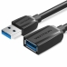 USB Forlengelseskabel Vention VAS-A45-B150 Svart 1,5 m