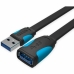 удлинительный USB-кабель Vention VAS-A13-B200 Чёрный 2 m (1 штук)