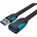 USB Hosszabítókábel Vention VAS-A13-B200 Fekete 2 m (1 egység)