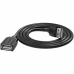 USB jatkojohto Vention VAS-A45-B100 Musta 1 m