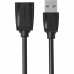USB jatkojohto Vention VAS-A45-B100 Musta 1 m