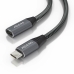 Kabel z rozgałęźnikiem USB Aisens A107-0761 Szary 1,5 m (1 Sztuk)