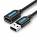 USB pagarinājumu Kabelis Vention CBIBH Melns 2 m (1 gb.)