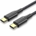 USB-C-kabel Vention TAUBI Svart 3 m