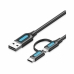 USB to mikro USB kabelis Vention CQDBD 50 cm