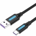 USB A till USB-C Kabel Vention CORBG Svart 1,5 m