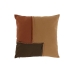 Cojín Home ESPRIT Marrón Mostaza Terracota Patchwork Boho 45 x 45 cm