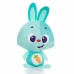 Bamse med Lyd Moltó Gusy luz Baby Bunny Turkisblå 7,5 cm