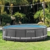 Swimming Pool Cover Intex Bubble TIME UTF00142 Grey Circular