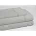 Juego de Sábanas Alexandra House Living QUTUN Gris Perla Cama de 150 4 Piezas