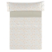 Jeu de draps Alexandra House Living Estelia Beige Gran lit 2 persones 3 Pièces