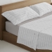 Prešívané obliečky bez výplne Alexandra House Living Cloe Sivá 150 cm posteľ 3 Kusy