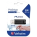 Στικάκι USB Verbatim Pinstripe Μαύρο 64 GB (x10)