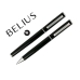 Roller Pen Belius BB187 Blue 1 mm (2 Units)
