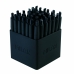 Šķidrās tintes pildspalva Milan 176531140 Melns 1 mm (40 gb.)