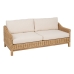 Kerti kanapé Természetes Mangófa Foam Természetes rost 180 x 86 x 80 cm