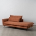 Ležaljka Sofa Smeđa Drvo Željezo Foam 210 x 100 x 90 cm