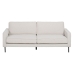 3-Seater Sofa 213 x 87 x 90 cm White Metal