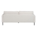 3-paikkainen sohva 213 x 87 x 90 cm Valkoinen Metalli