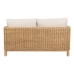 Hagesofa Naturell Treverk av mangotre Foam Naturfiber 141 x 86 x 62 cm