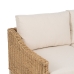 Hagesofa Naturell Treverk av mangotre Foam Naturfiber 141 x 86 x 62 cm