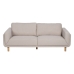 3 vietų sofa Rusvai gelsva 216 x 90 x 82 cm