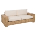 Hagesofa Naturell Treverk av mangotre Foam Naturfiber 198 x 88 x 67 cm