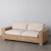 Garden sofa Natural Mango wood Foam Natural Fibre 198 x 88 x 67 cm