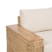 Garden sofa Natural Mango wood Foam Natural Fibre 198 x 88 x 67 cm