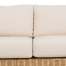 Garden sofa Natural Mango wood Foam Natural Fibre 198 x 88 x 67 cm