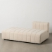 Sofa Beige Polyester Ijzer 148 x 100 x 66 cm