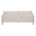 Divano a 3 Piazze Beige 213 x 87 x 90 cm Metallo