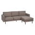 Chaise lonngue sofa Taupe 235 x 155 x 87 cm