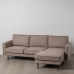 Chaise lonngue sofa Taupe 235 x 155 x 87 cm