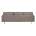 Chaise Longue Sofa Taupe 235 x 155 x 87 cm