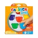 Creioane ceară colorate Carioca Teddy 6 Piese Multicolor (12 Unități)