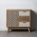 Gemakkelijk verplaatsbare meubels KENSY Wit Natuurlijk Sparrenhout Dennenhout Hout MDF 76,5 x 30 x 72 cm