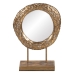 Spegel med monteringsfäste Gyllene Glas Järn 34 x 13 x 48,5 cm