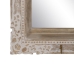Τοίχο καθρέφτη Λευκό Μπεζ Κρυστάλλινο Ξύλο από Μάνγκο Ξύλο MDF Κάθετο 61 x 10,79 x 38 cm