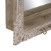 Specchio da parete Bianco Beige Cristallo Legno di mango Legno MDF Verticale 61 x 10,79 x 38 cm