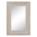 Wall mirror White Natural Crystal Mango wood MDF Wood Vertical 71,1 x 5,1 x 101,6 cm