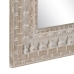 Wandspiegel Wit Natuurlijk Kristal Mangohout Hout MDF Verticaal 71,1 x 5,1 x 101,6 cm