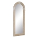 Garderobsspeglar Vit Naturell Glas Mangoträ Trä MDF Vertikalt 87,63 x 3,8 x 203,2 cm