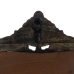 Seinäpeili Tummanruskea Kristalli Mangopuu Puu MDF Pystysuora Pyöreä 76,2 x 3,8 x 81,3 cm