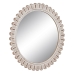 Wall mirror White Crystal Mango wood 73 x 2 x 73 cm