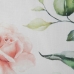 Coussin Blanc Roses 45 x 45 cm