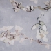 Kissen Grau Blomster 40 x 60 cm